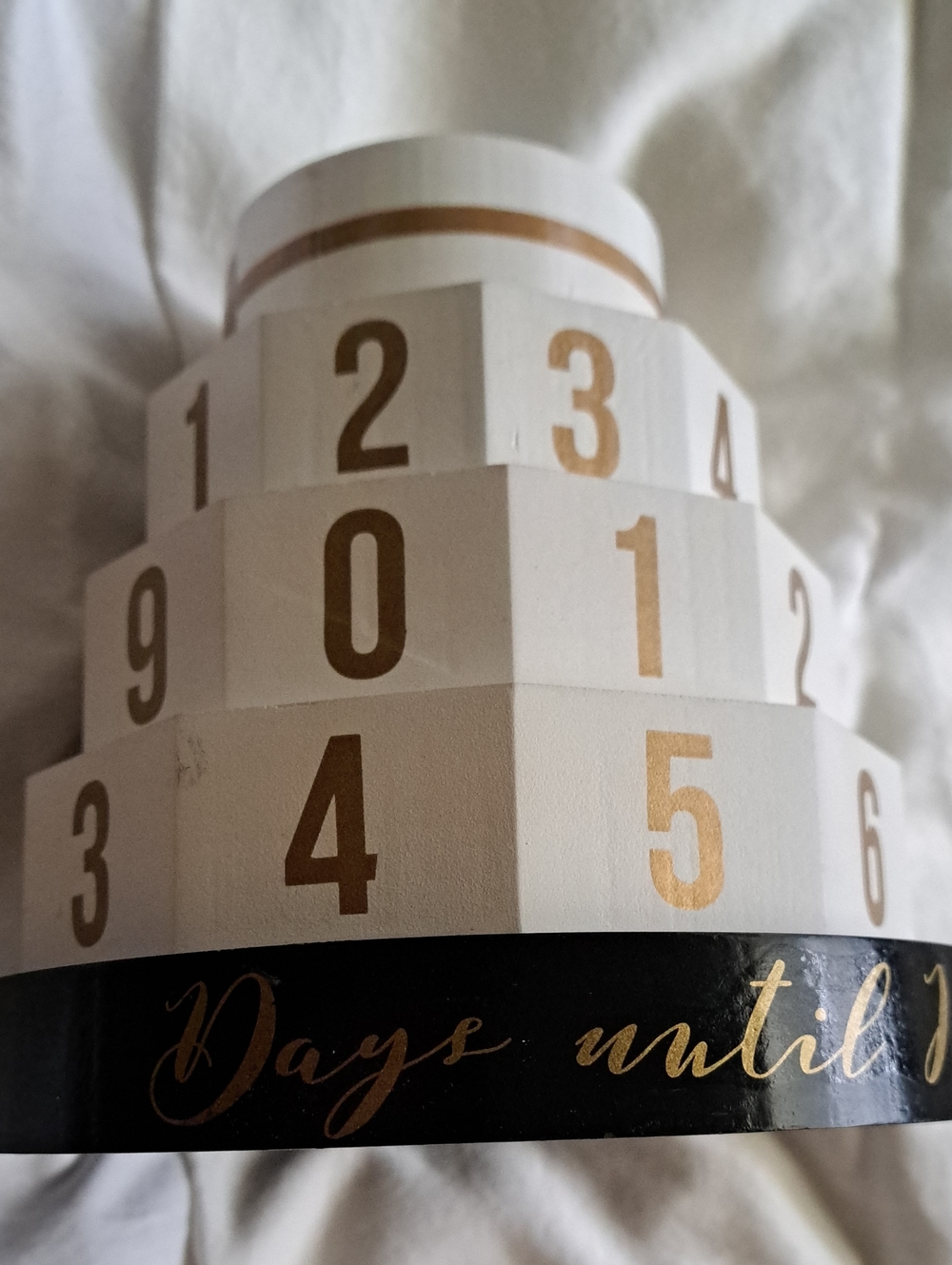 Wooden Countdown Calendar For A Bride or Groom